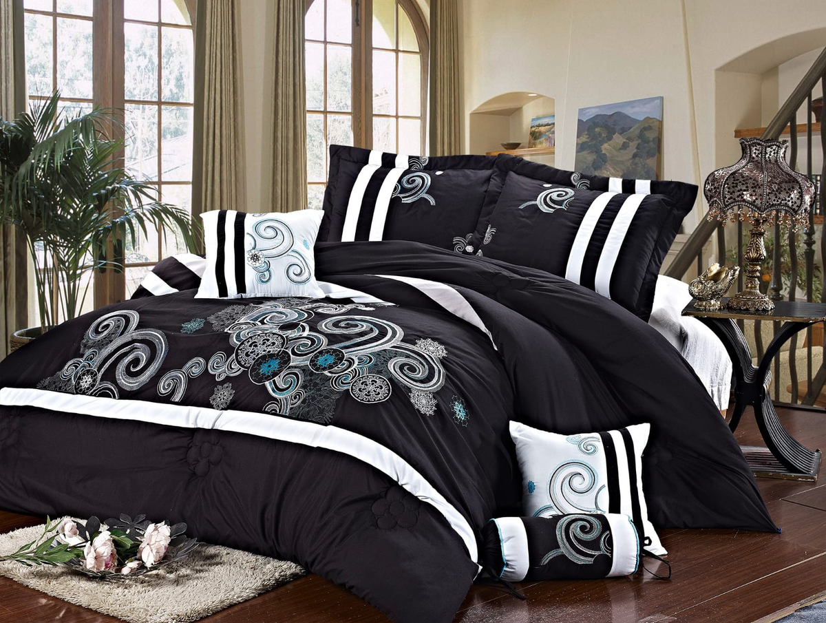 Empire Home Down Reversible Comforter And Pillow Shams 3-Piece Set In –  TOHYY