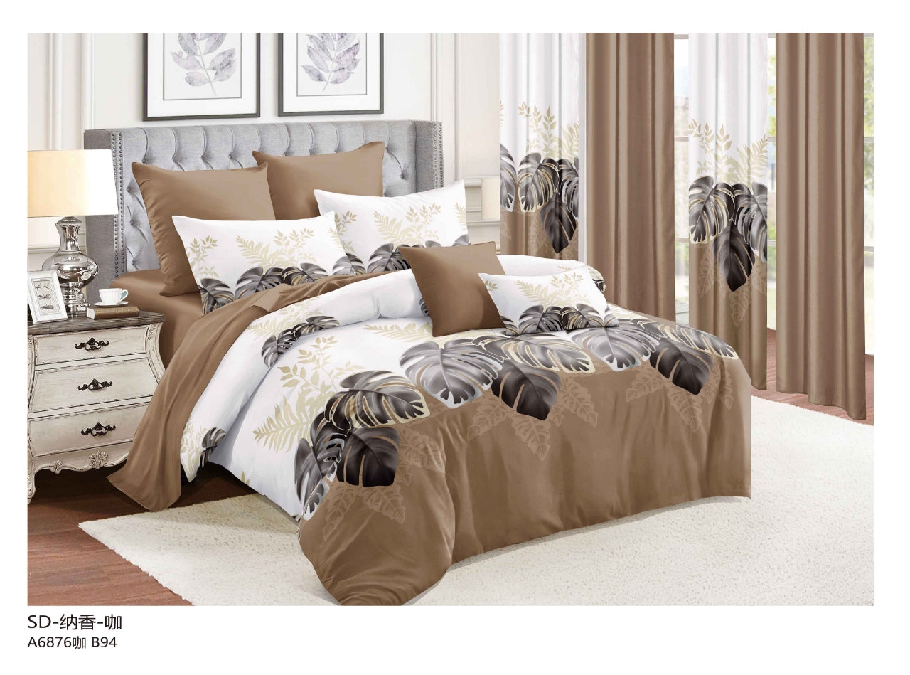 Printed 3 Piece Bed Quilt/ Bedspread/ Coverlet