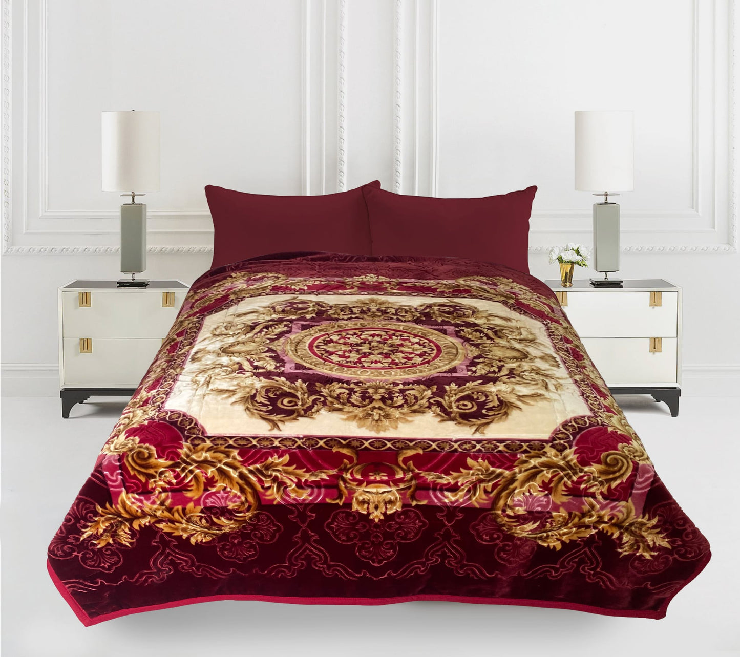 Imperial Home 12-Pound Heavy Thick Plush Mink Blanket