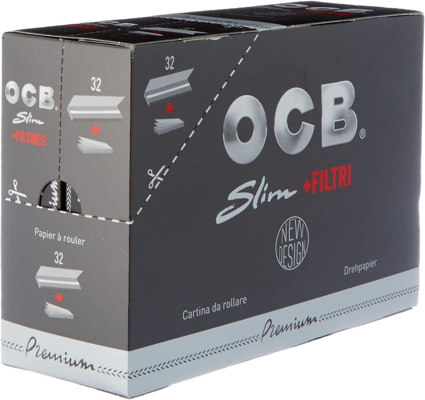 OCB Premium Slim Papers & Filter - 32ct