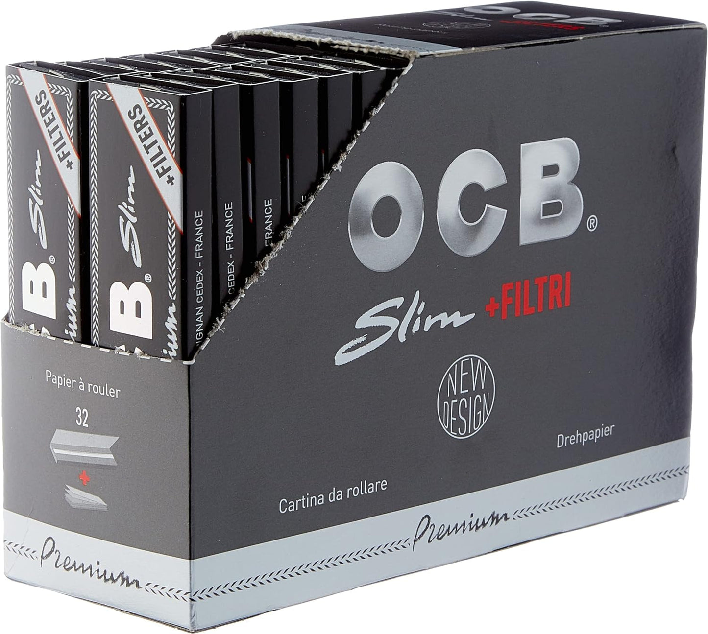 OCB Premium Slim Papers & Filter - 32ct