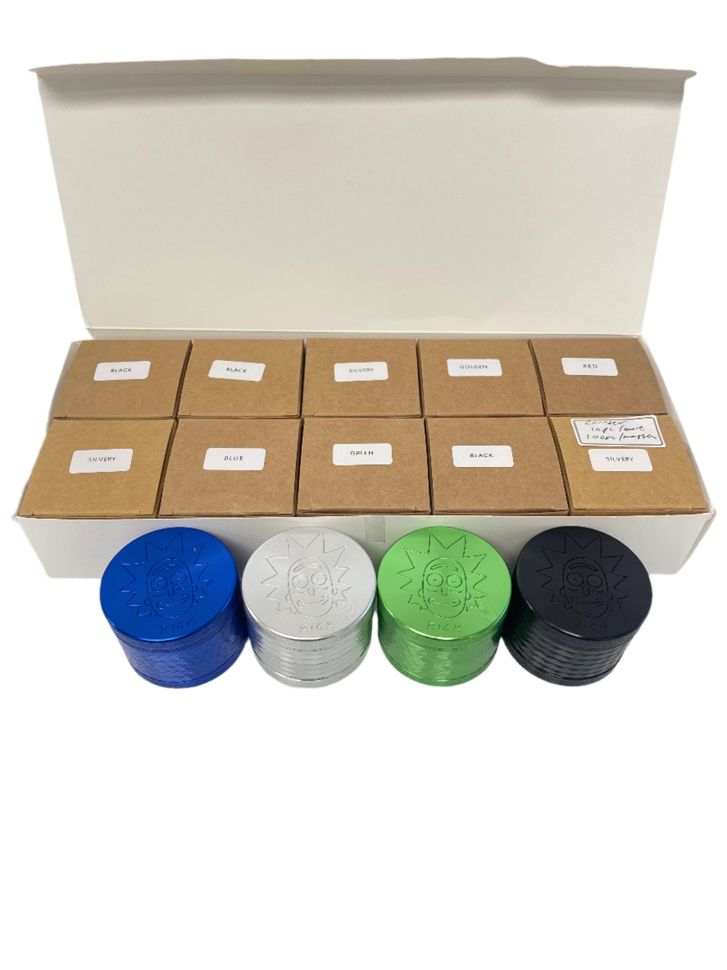 Rick Design 4PC Metal Grinder 63mm - 10Ct