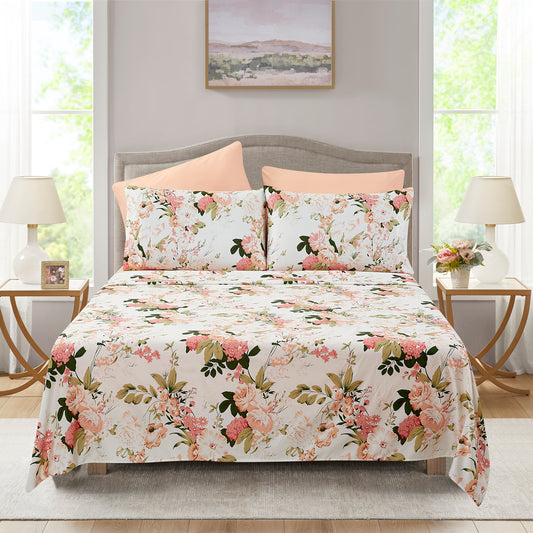 Imperial Home Printed 6-Piece Bedsheet Set