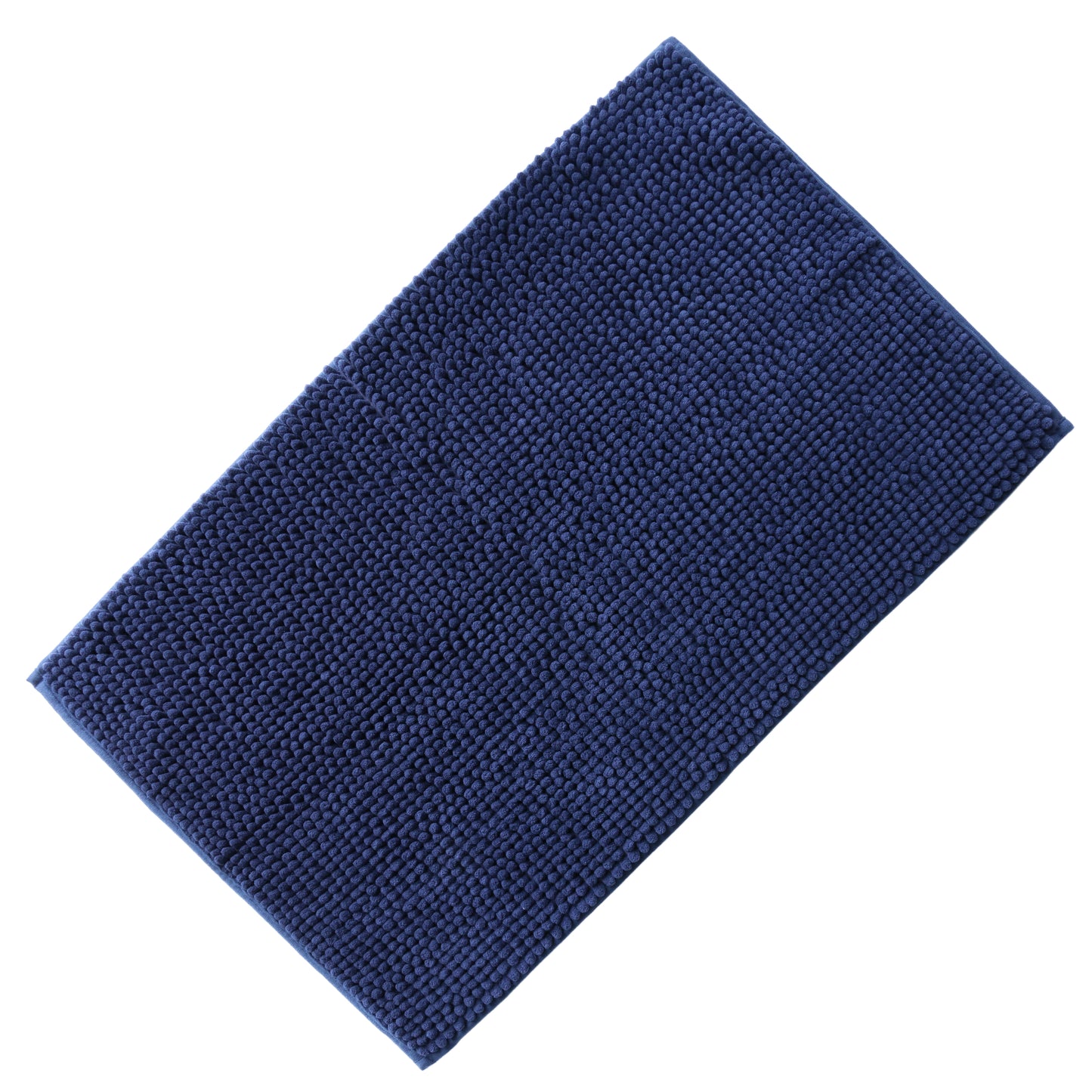 Chenille Microfiber Floor/Bathroom Mat - Navy