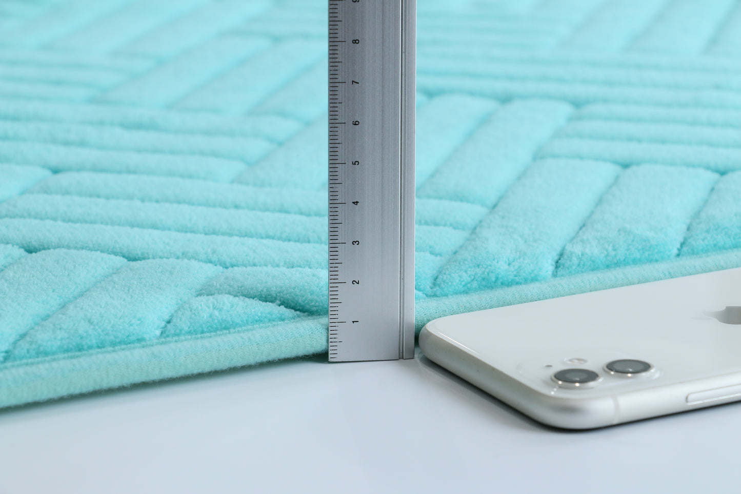 2PC Memory Foam Bath Mat Set - Aqua