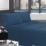 Imperial Home Solid 4-Piece Bed Sheet Set