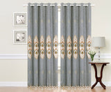Imperial Home-Embroidered Victoria Solid Grommet Single Curtain Panel