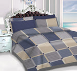 Imperial Home Printed 6-Piece Bedsheet Set - Grid Blue