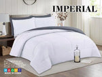Imperial Home - Reversible 5PC Comforter Set - White/Grey