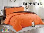 Imperial Home - Reversible 5PC Comforter Set - Brown/Orange