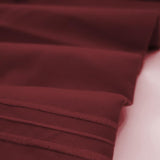 Imperial Home Solid 4-Piece Sheet Set - Wine Red