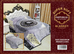 Imperial Home 15- Pound Heavy Thick Plush Mink Blanket - Grey
