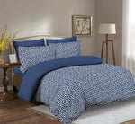 Imperial Home Printed 6-Piece Bedsheet Set - Navy/White